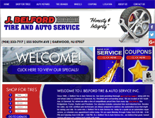 Tablet Screenshot of jbelfordtire.com